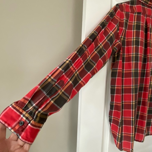 BUNDLE! 2 Denim & Supply Ralph Lauren Blouses Plaid w MEASUREMENTS - Picture 6 of 15